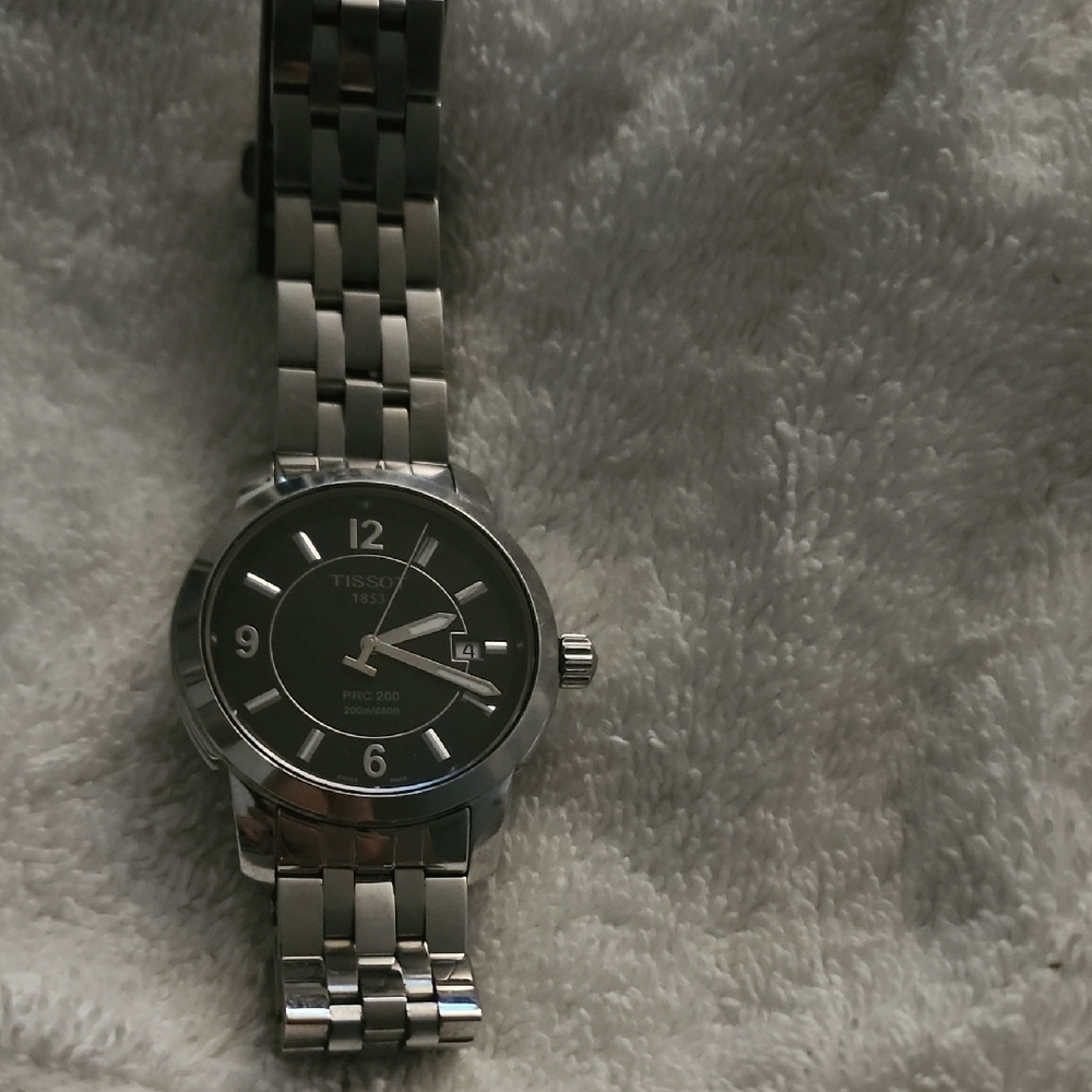 Tissot Black Dial Silver Watch